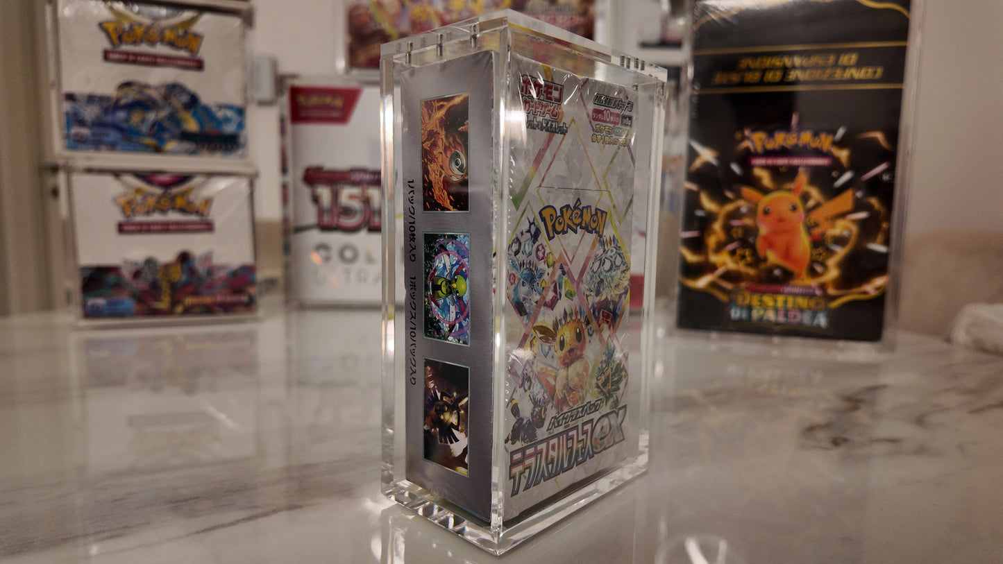 TECA IN ACRILICO PER BOX POKEMON E ONE PIECE