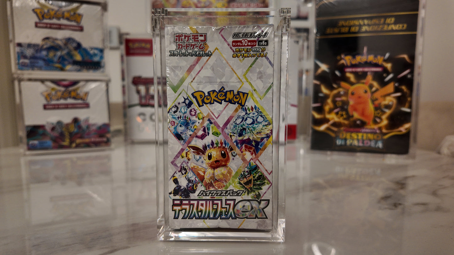 TECA IN ACRILICO PER BOX POKEMON E ONE PIECE