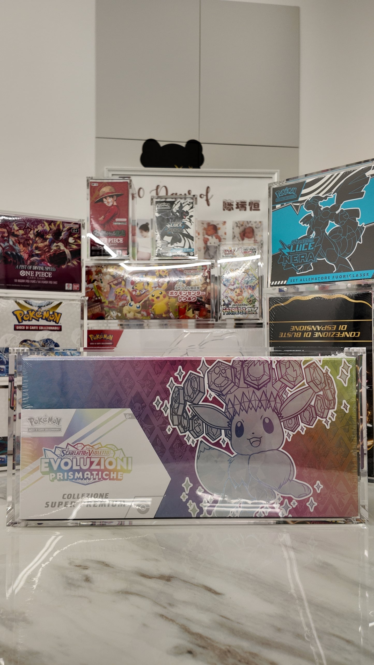 TECA IN ACRILICO PER BOX POKEMON E ONE PIECE