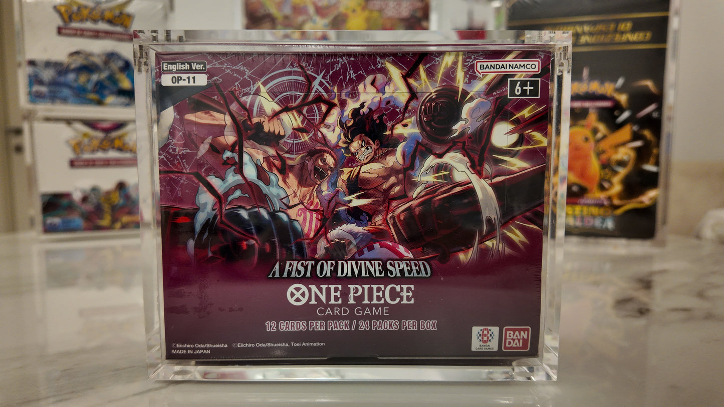 TECA IN ACRILICO PER BOX POKEMON E ONE PIECE